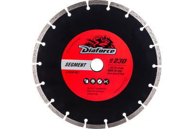 ДИСК АЛМАЗНЫЙ ОТРЕЗНОЙ СУХОЙ РЕЗ 230