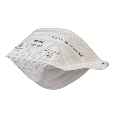 ПОЛУМАСКА FFP1 BM 9101 СКЛАДНАЯ БЕЗ КЛАПАНА ВЫДОХА
